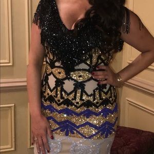 Custom beaded couture  gown